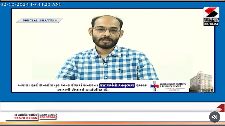 Dr. Husain Bhatia sharing his knowledge about Heart diseases sandesh news
                                                        